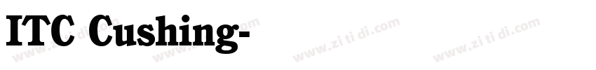 ITC Cushing字体转换